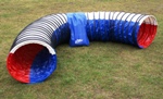 Tunnel 5 meter rood wit blauw